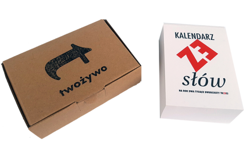 Okładka kalendarza: Twożywo. Kalendarz ZE SŁÓW NA 2023 rok