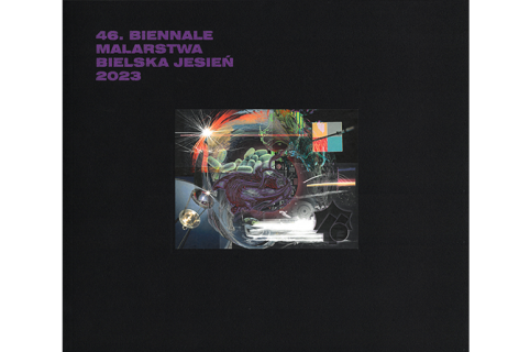 Grafika: 46. Biennale Malarstwa Bielska Jesień 2023 – okładka katalogu, proj. M. Wodniak