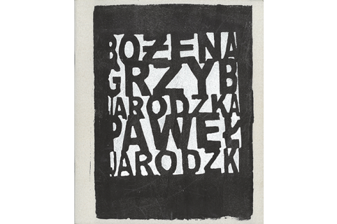 Okładka katalogu: Bożena Grzyb-Jarodzka, Paweł Jarodzki